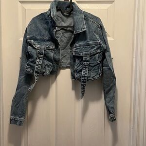 Vintage Denim Cropped Jacket
